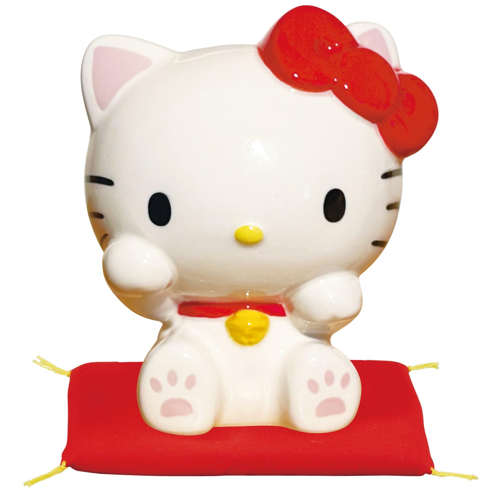 サンリオ ハローキティ 七福神 うちでのこづち 座布団 陶器製 置物 フィギュア 未使用】ハローキティ 七福きてぃねこ 七福神 陶器 置物 サンリオ レア